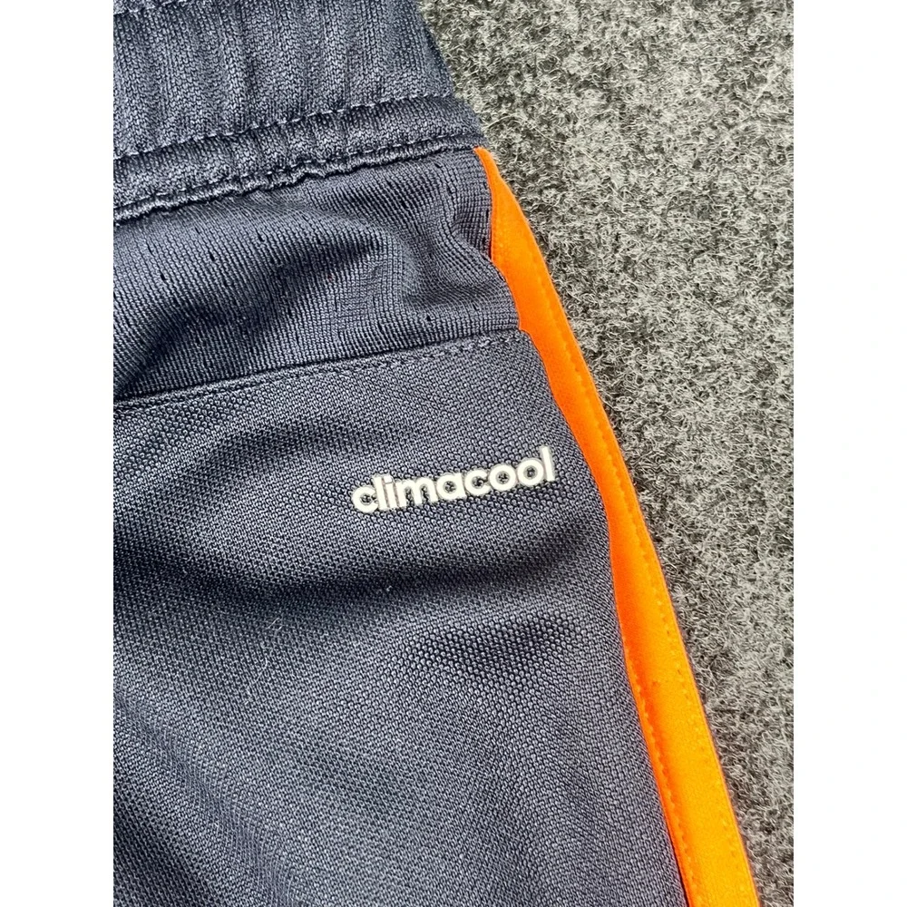Adidas Climacool Jogger Pants Youth M Gray Orange Soccer Track Pants DT5058